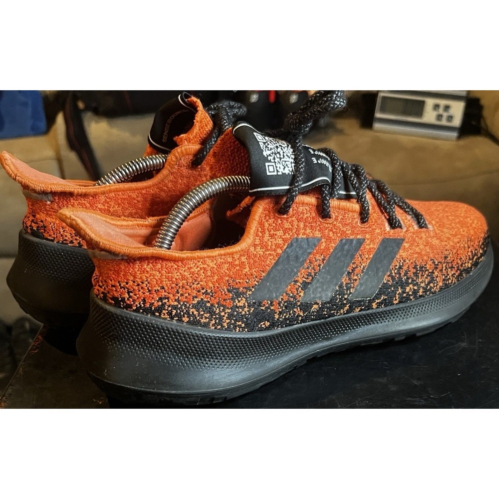 Adidas Sensebounce+ Men's Running Shoes, Sneakers, Orange Black, Size 11 - Picture 4 of 10